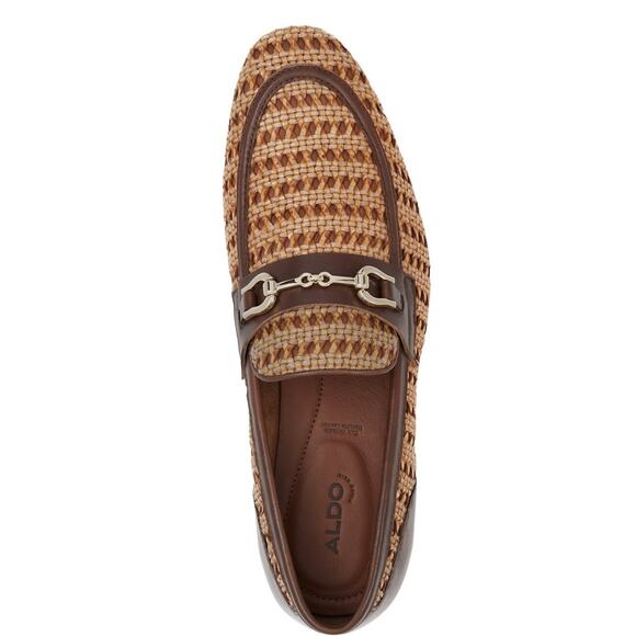 Aldo Men’s Brown Round Toe Slip On Nantucket Dress Penny Loafers Shoe Size 9.5 main image 6